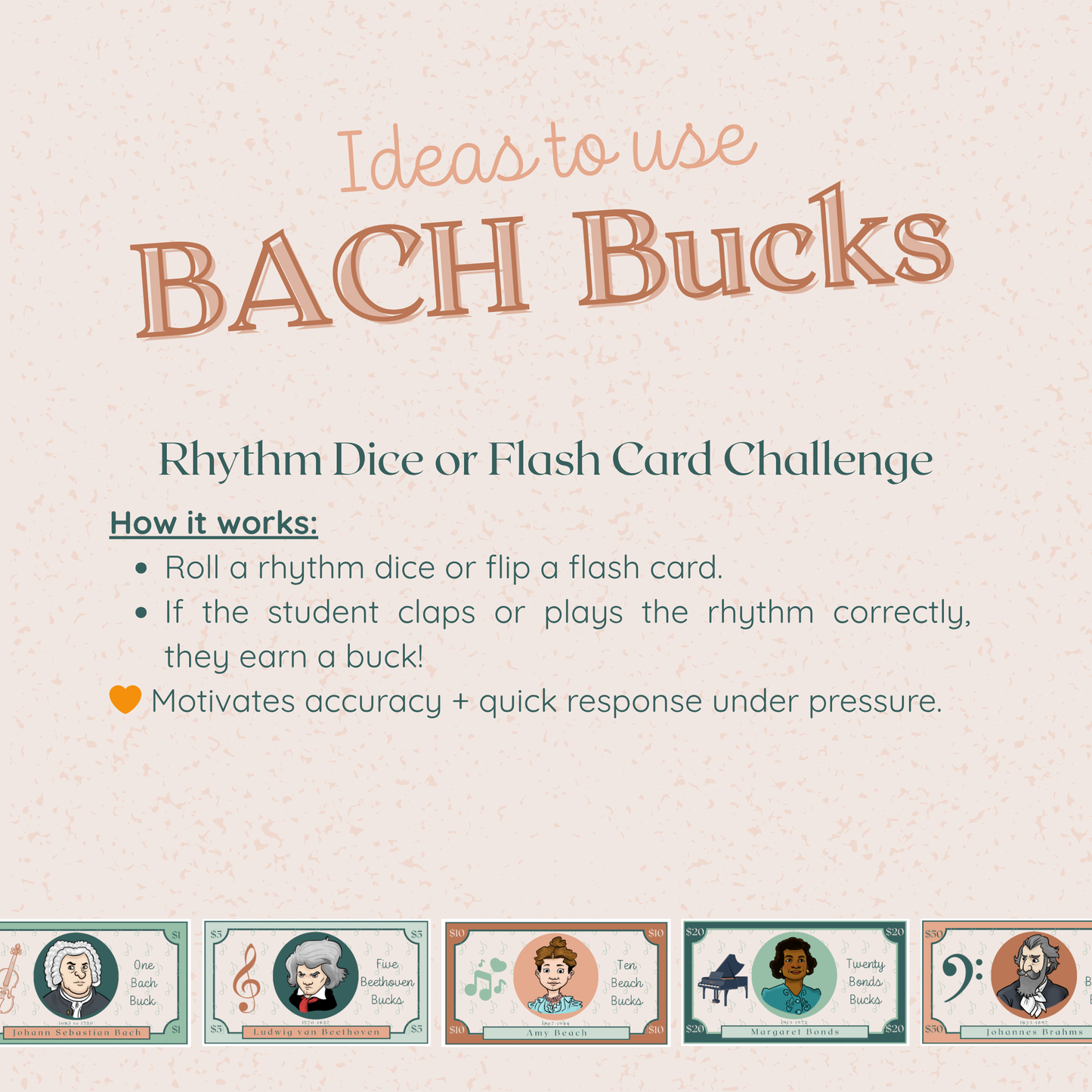 Classroom Currency- BACH Bucks