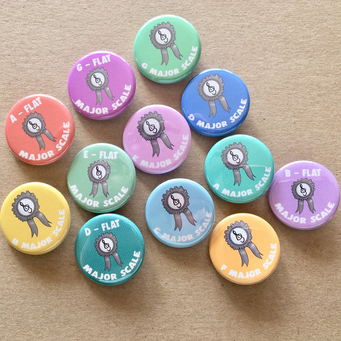 Bravo Buttons – Major/Minor Scales