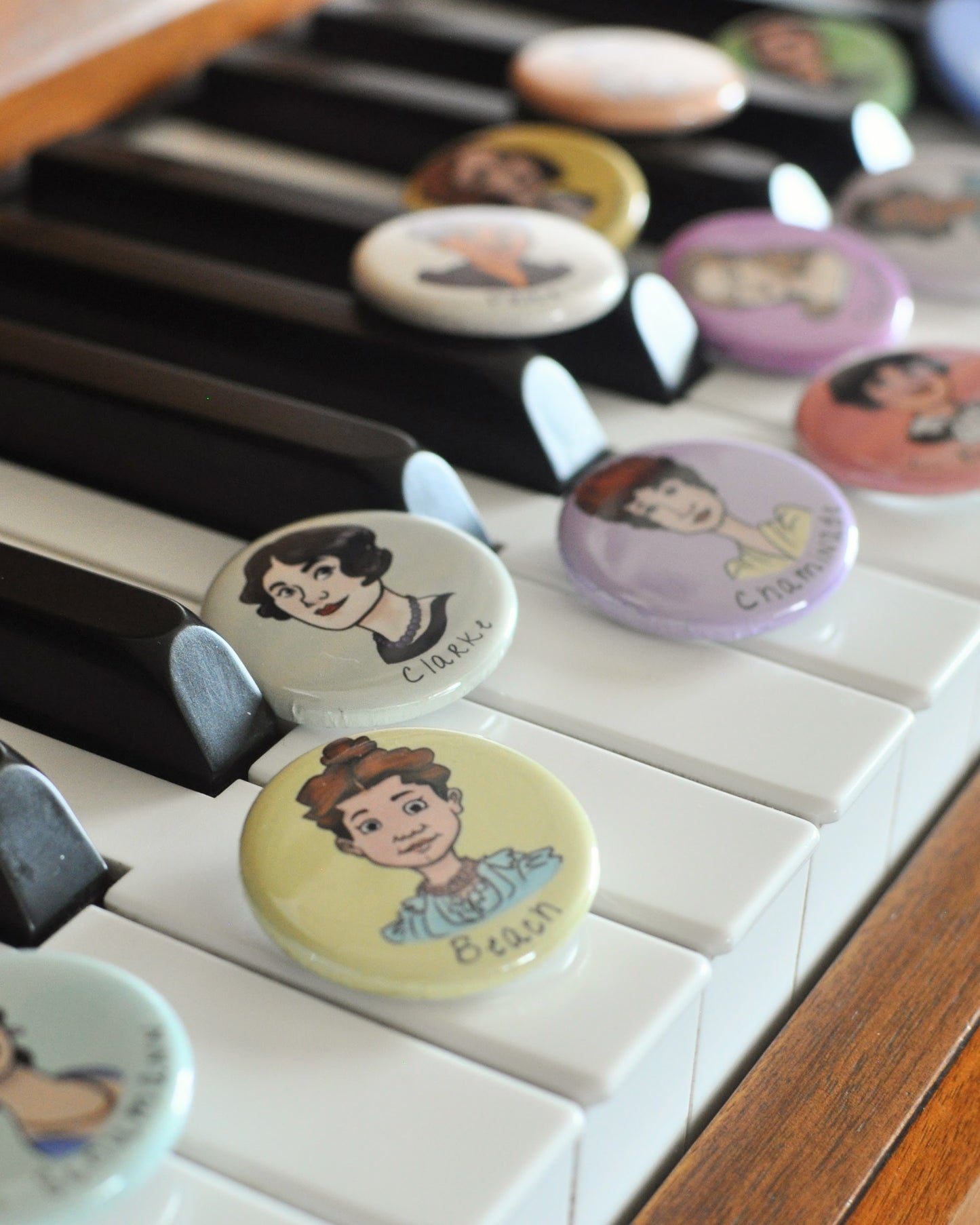 Women Composer Buttons - Set of 16