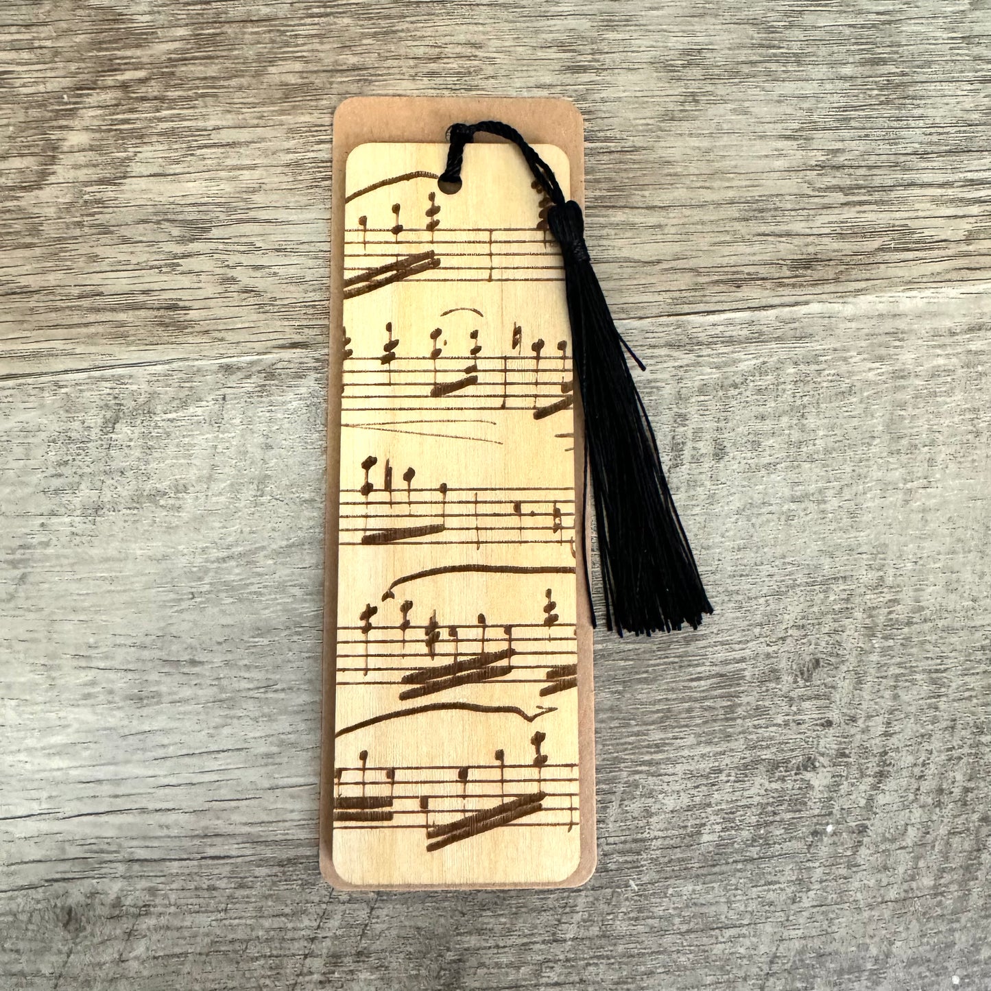 Wooden Music Note Bookmark