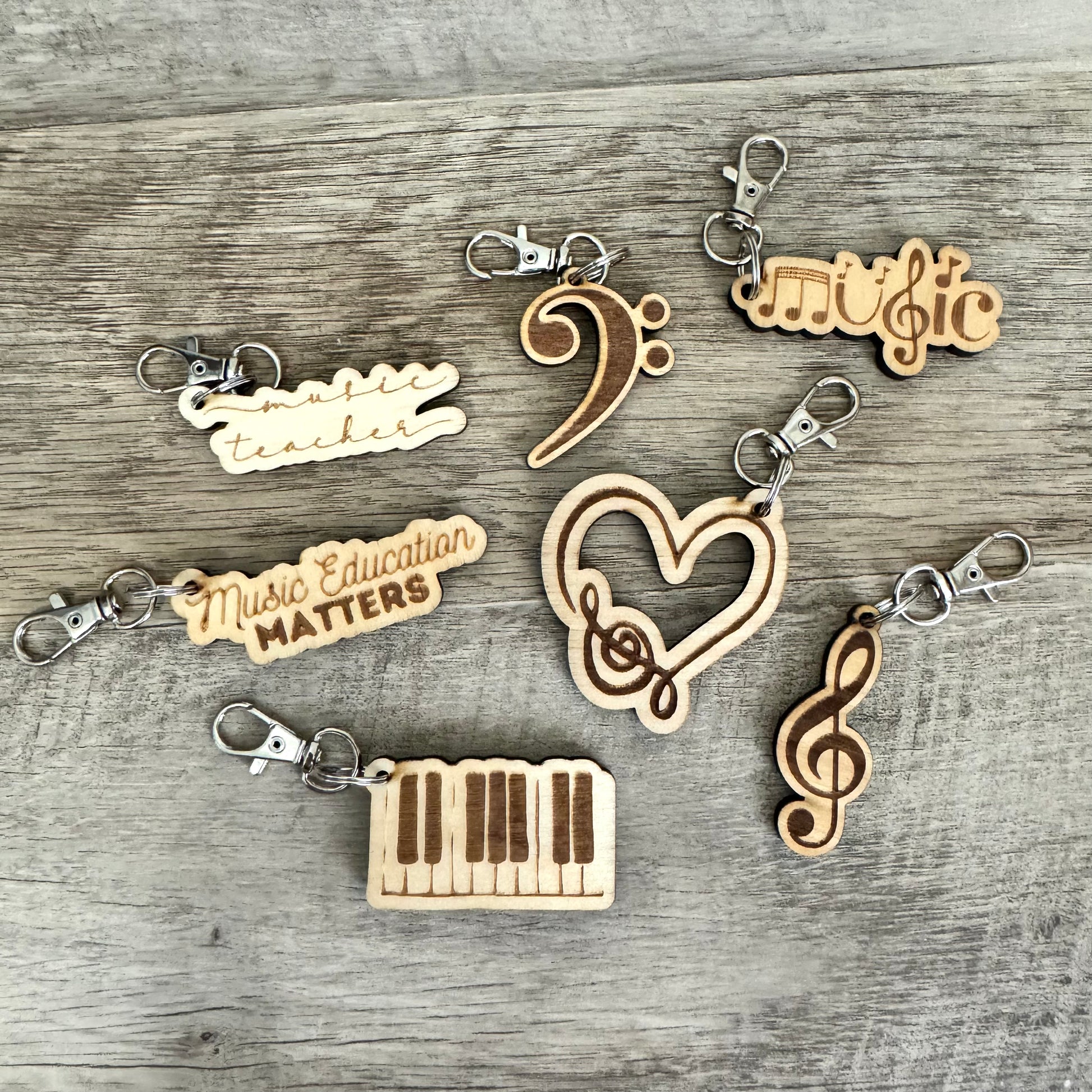 Dynamic Keychains Wooden Keychains – Dynamic Doodle Co.