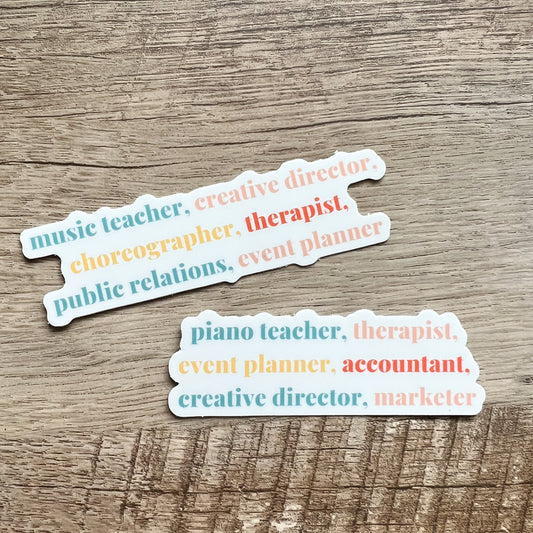 Teacher Jobs Sticker