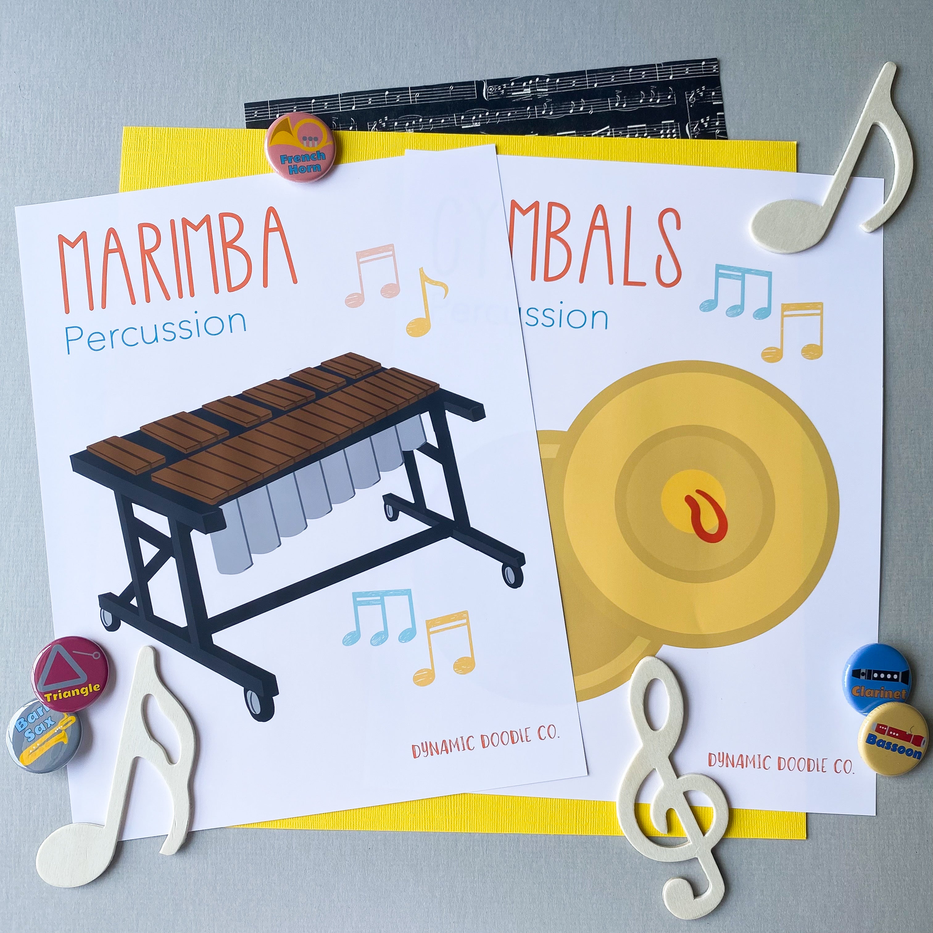 Poster Making Instrument Musical Instrument Posters – Dynamic Doodle Co.