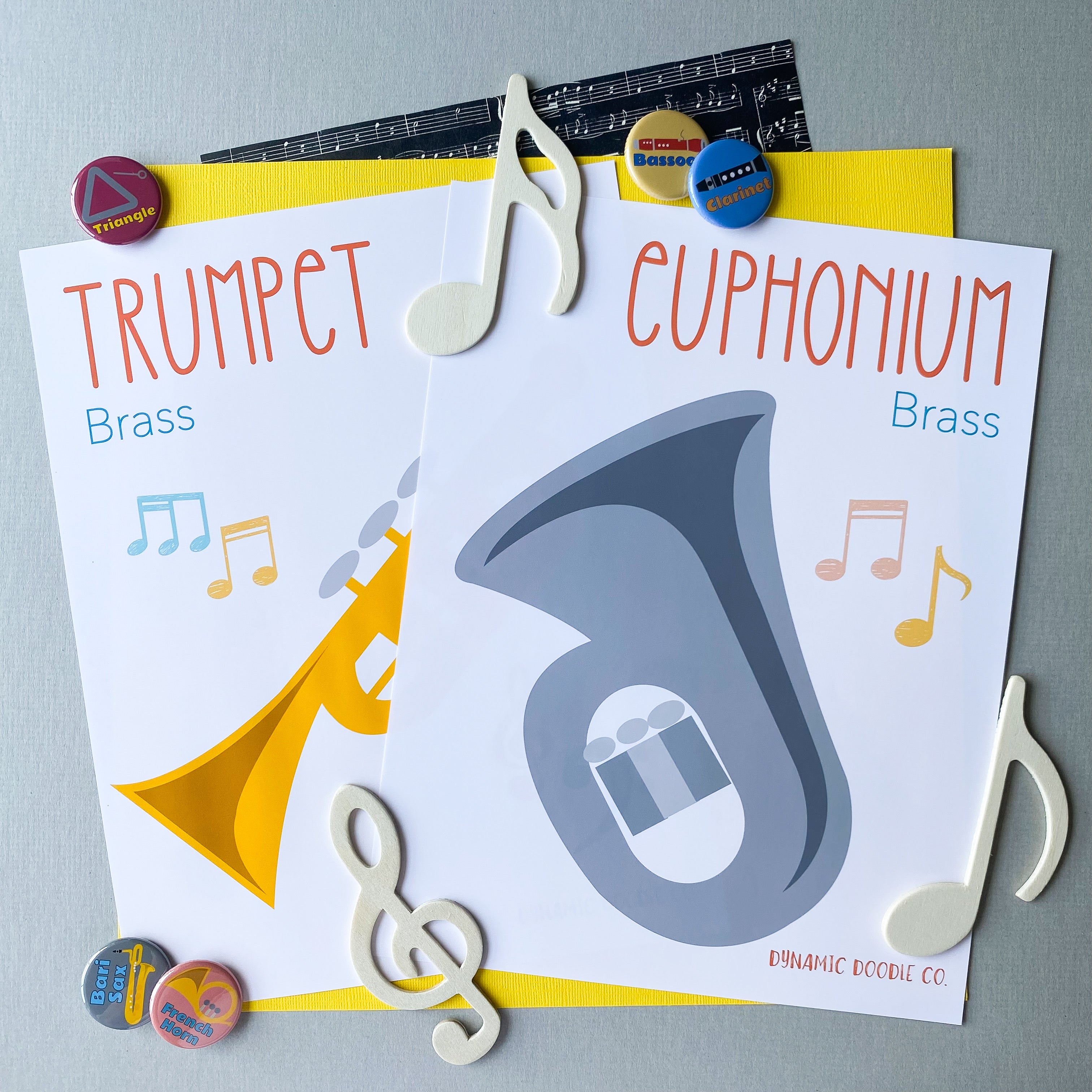 Poster Making Instrument Musical Instrument Posters – Dynamic Doodle Co.