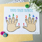 Piano Finger Numbers Poster