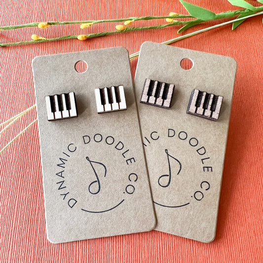 Piano Key Earring Studs