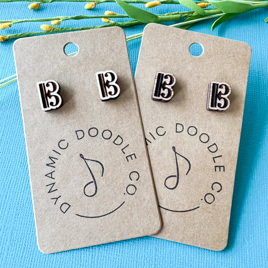 Alto Clef Earring Studs