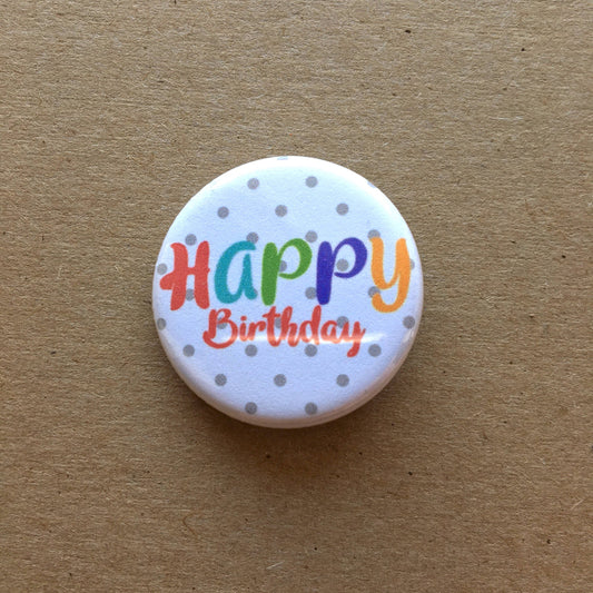 Birthday Button Pins & Magnets
