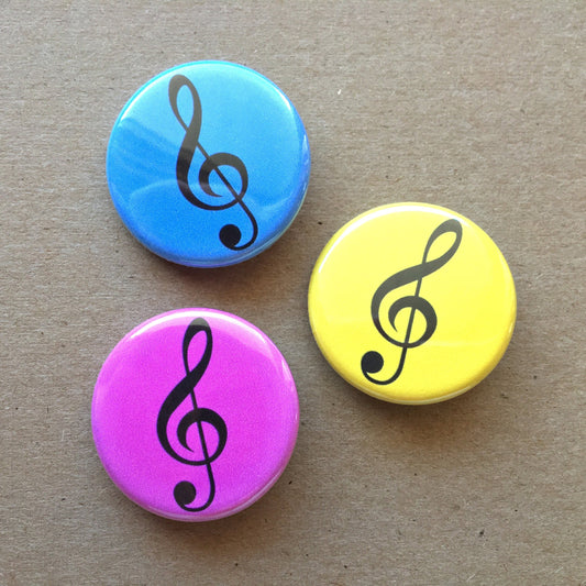 Treble Clef Buttons